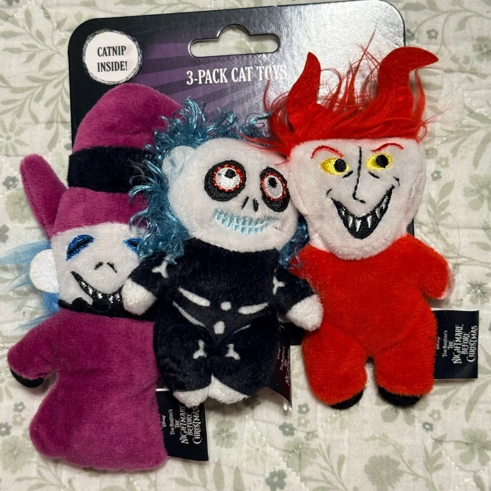 Disney’s Nightmare before Christmas and Princess catnip filled cat toys